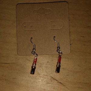 Mini Lipstick Earrings